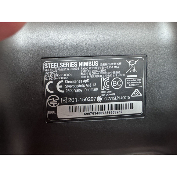 SteelSeries 69070 Nimbus Wireless Gaming Controller Black GC-00004 EUCd - Picture 3 of 6